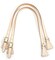 24.8" byhands Genuine Leather Adjustable Buckle Shoulder Bag Strap Gold Style Ring, Ivory (32-6402)